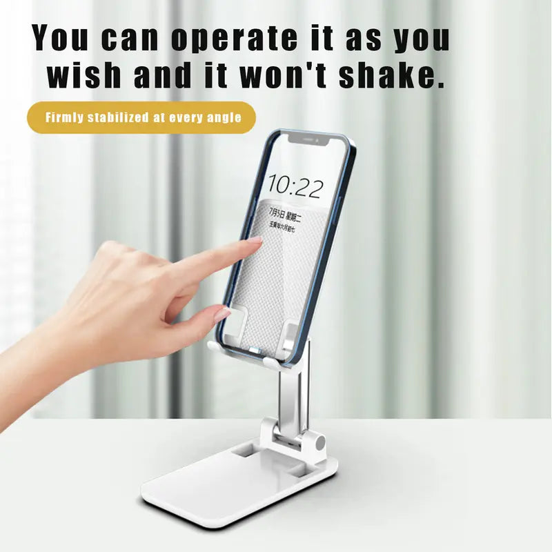 A fully foldable universal mobile phone stand