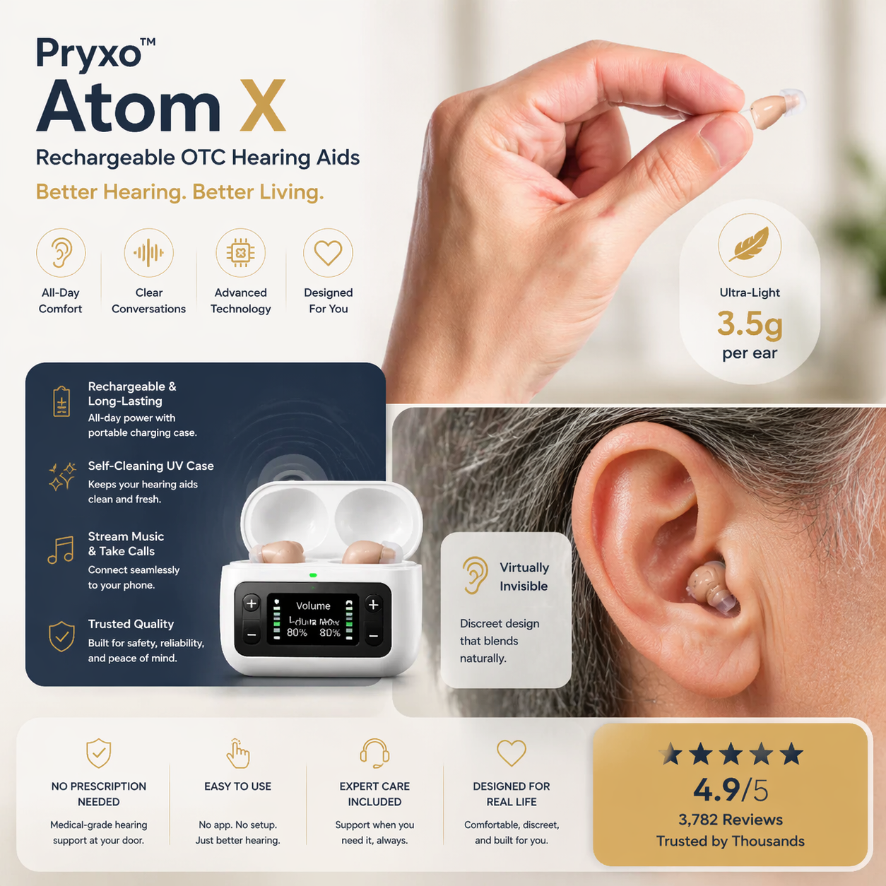 🔥 Today Only! KLENIMORE™ Atom X Smart Hearing Aids — Hear Clearly, Feel Confident Again 💖