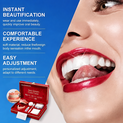 Ends Today: 70% OFF! ⏰ KLENIMORE™ Custom-Fit Smile Support Set — Strong Hold & Natural Look 🦷