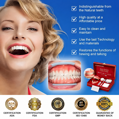 Ends Today: 70% OFF! ⏰ KLENIMORE™ Custom-Fit Smile Support Set — Strong Hold & Natural Look 🦷